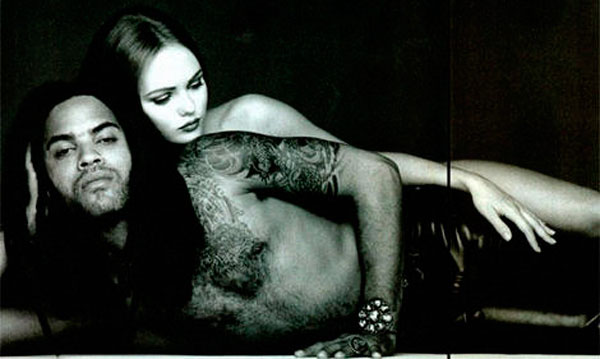 Lenny Kravitz y Vanessa Paradis