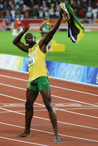 Usain Bolt, celebración