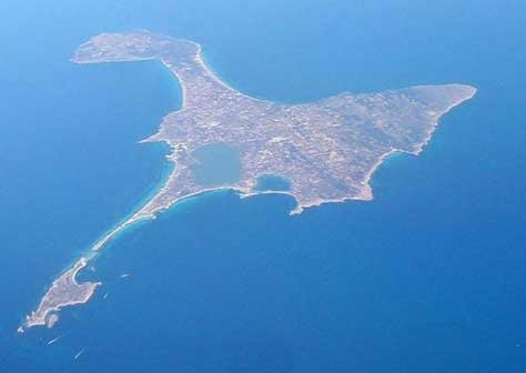 Formentera, foto aerea
