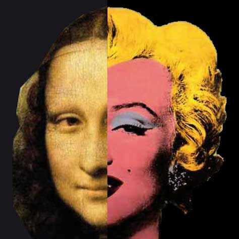 La gioconda de Leonardo Da Vinci, paradia con Marilyn Monroe