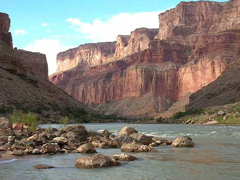 Cañón del Colorado, vista del río