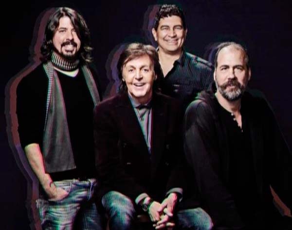 McCartney, Grohl, Novoselic y Smear