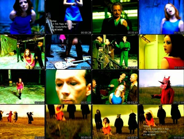 Garbage videoclip de Only happy when it rains