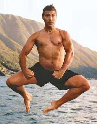 George Clooney en bañador