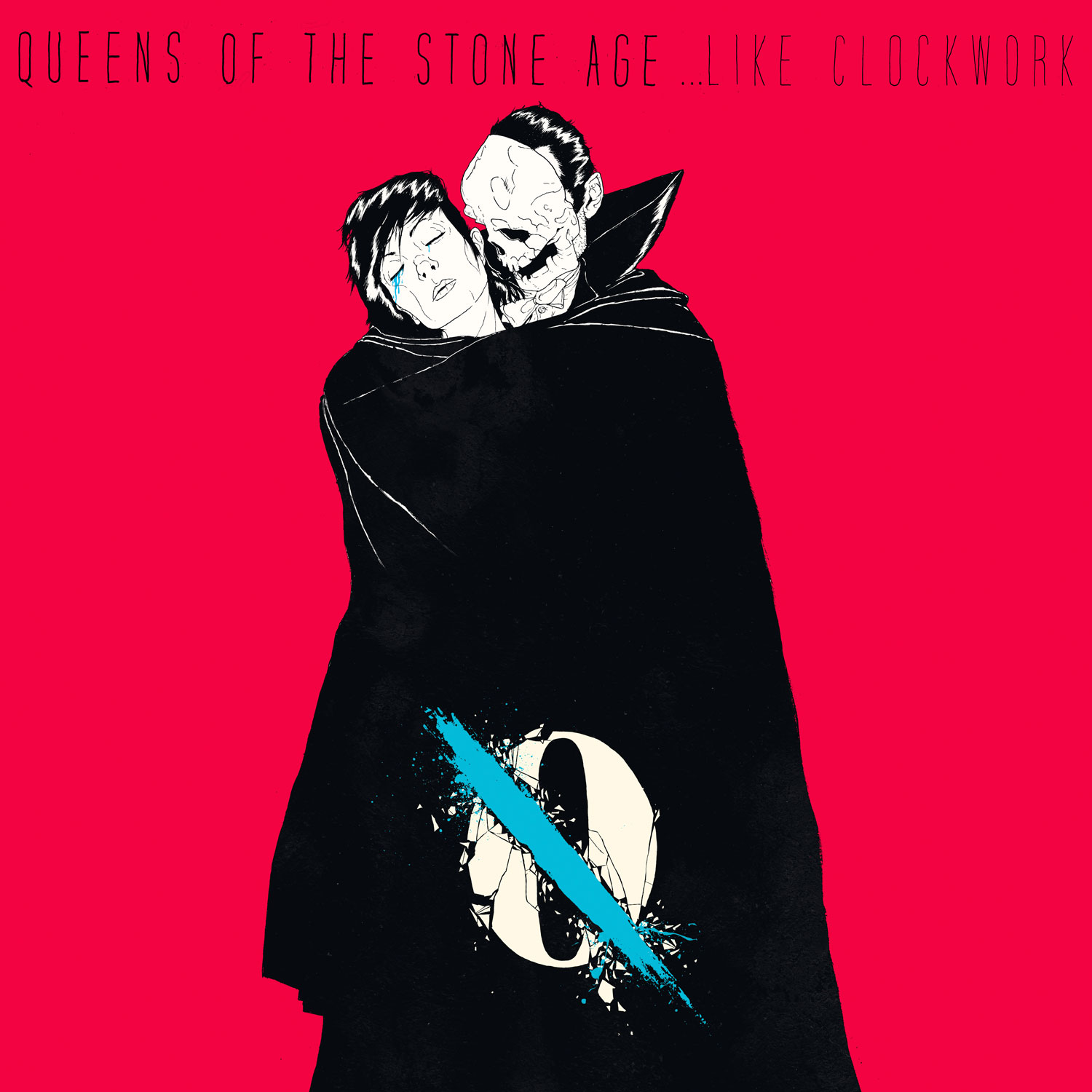 Like clockwork, la carátula del sexto disco de Queens of the Stone Age