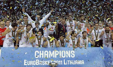 Selección española gana el eurobasker 2011