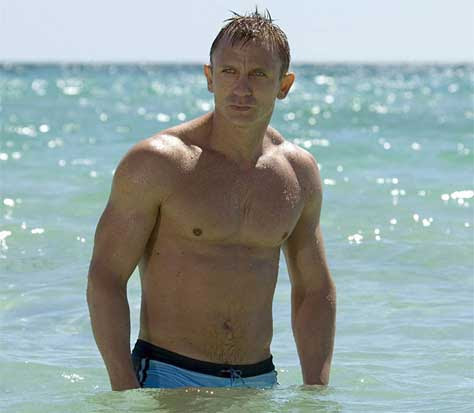 Daniel Craig en bañador