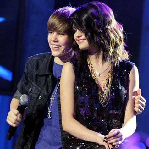 Justin Bieber con Selena Gomez