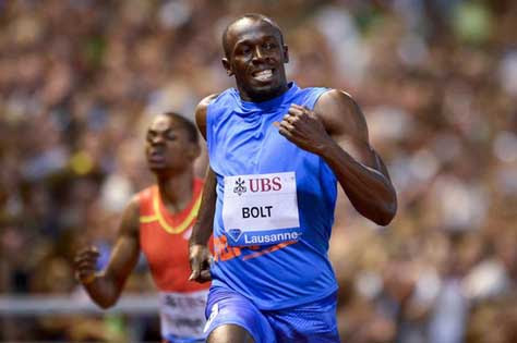 Usain Bolt, corriendo