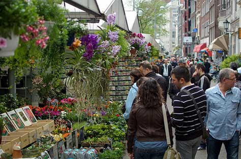 Amsterdam, Bloemenmarket o Mercado de las flores
