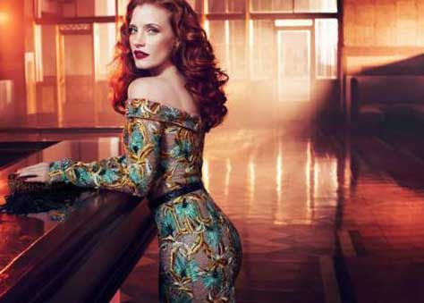 Jessica Chastain, en la barra