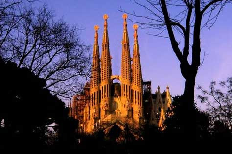 La Sagrada Familia, foto aérea