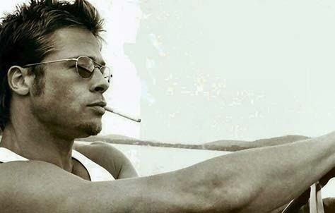 Brad Pitt blanco y negro