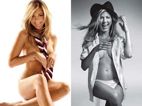 Jennifer Aniston, desnuda