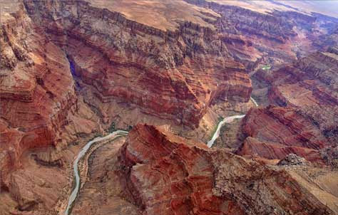 Cañón del Colorado, vista aérea