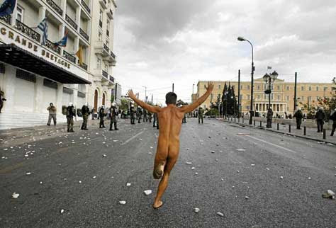 protestas en Grecia