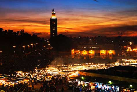 Marrakech en Navidad