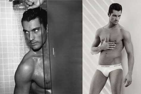 David Gandy, en la ducha