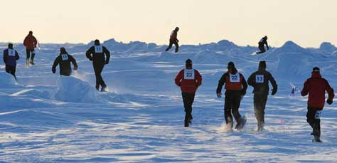 North Pole Marathon, carrera