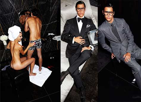 Tom Ford, posando