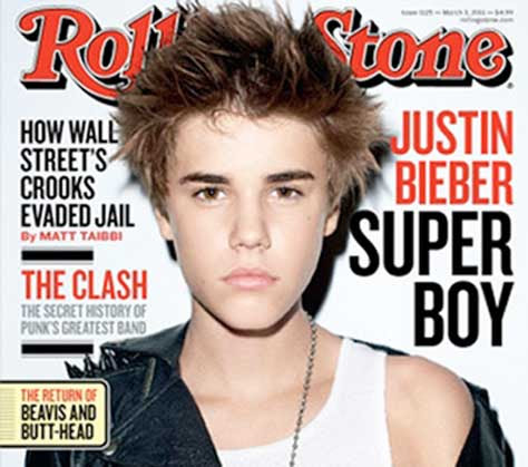 Justin Bieber portada de la revista Rolling Stone
