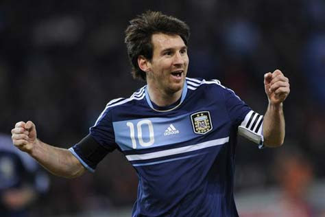 Lionel Messi, con Argentina
