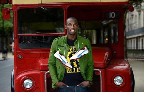 Usain Bolt, en Londres
