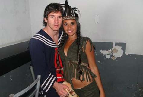 Lionel Messi, con novia