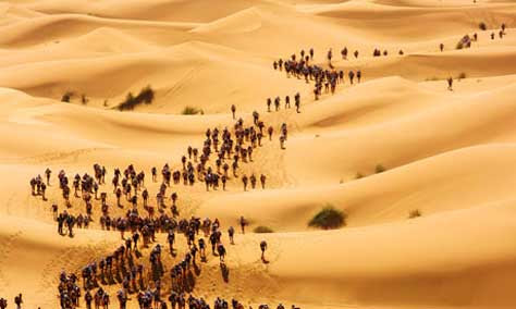Marathon des sables, desierto