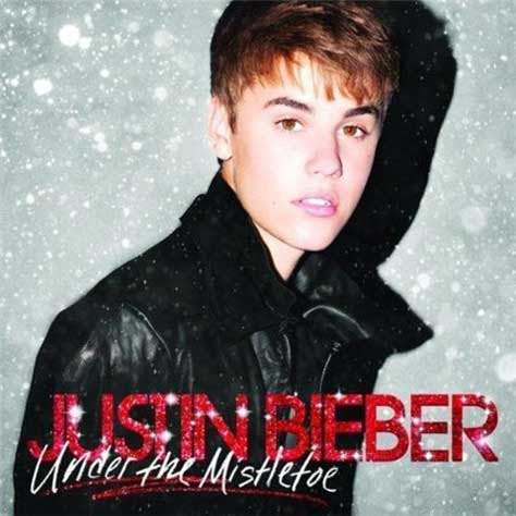 Justin Bieber - portada de Under the mistletoe