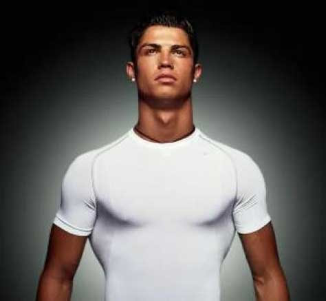 Cristiano Ronaldo, posando