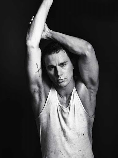 Channing Tatum, blanco y negro