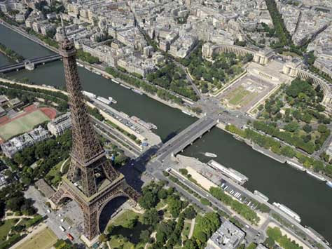 Tour Eiffel, aérea