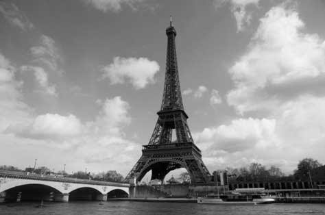 Tour Eiffel, blanco y negro