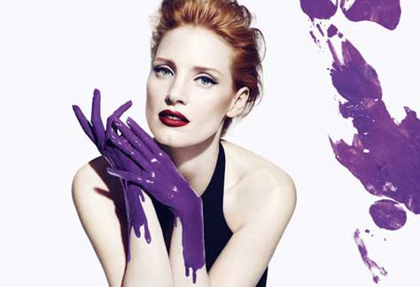 Jessica Chastain, pintada