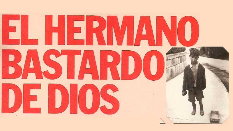 Detalle portada del libro 'El hermano bastardo de Dios' de José Luis Coll