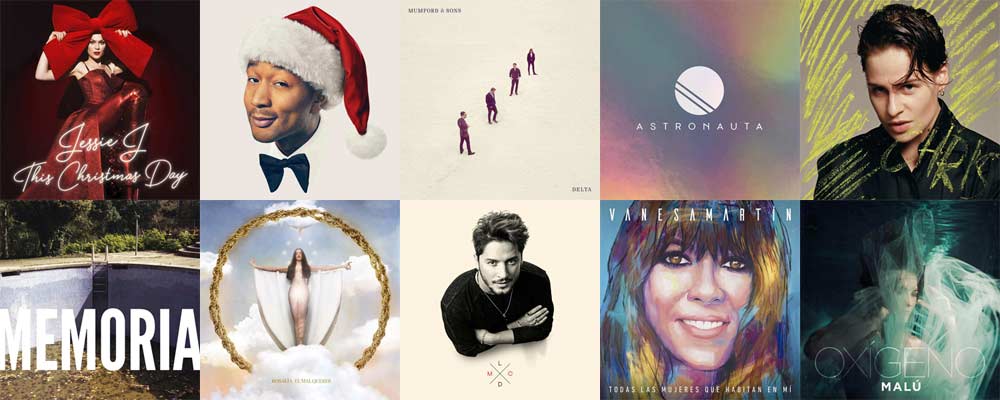 Portadas de los 10 discos para regalar en Navidad